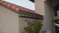 Improperly installed rain gutters